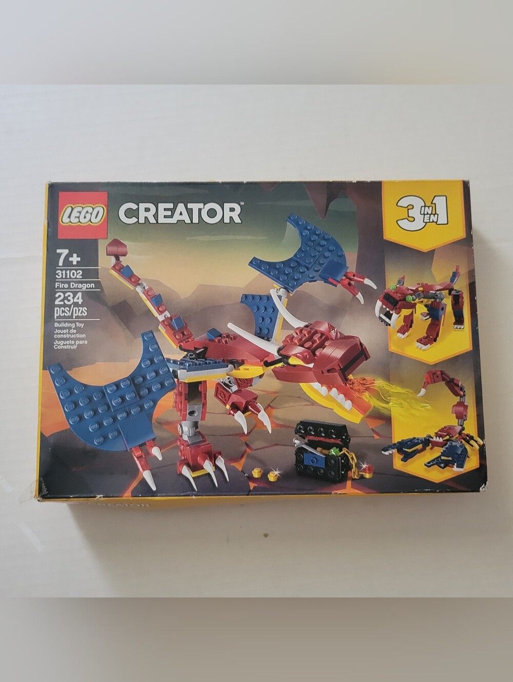 LEGO Creator Fire Dragon 3-in-1 Building Set - Red & Blue